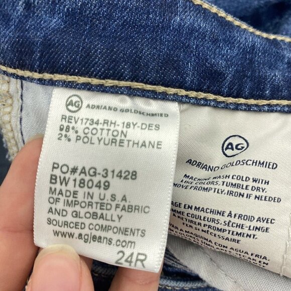 AG Adriano Goldschmied Womens Skinny Jeans Size 24 Medium Wash Abbey Mid Rise - Picture 7 of 11
